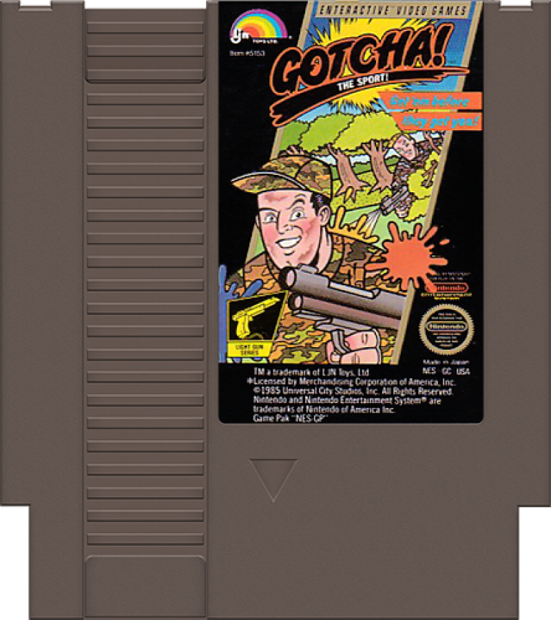 Gotcha cartridge for Nintendo Entertainment System (NES) retro video game