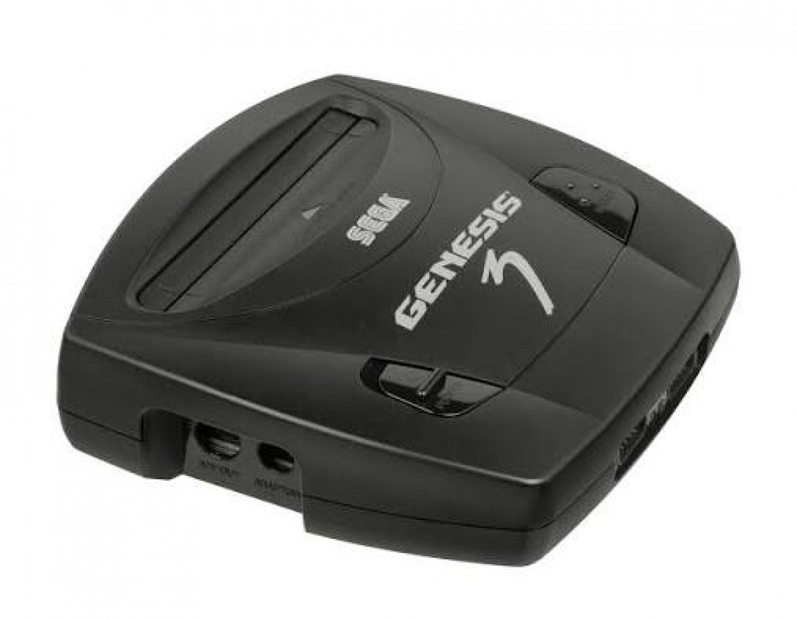 Sega Genesis Console Model 3 GEN Good Condition Sega Genesis gaming console featuring compact Model 3 design classic 16 bit hardware home gaming system retro video game console Sega gaming collection collectible console and gaming setup appeal right side