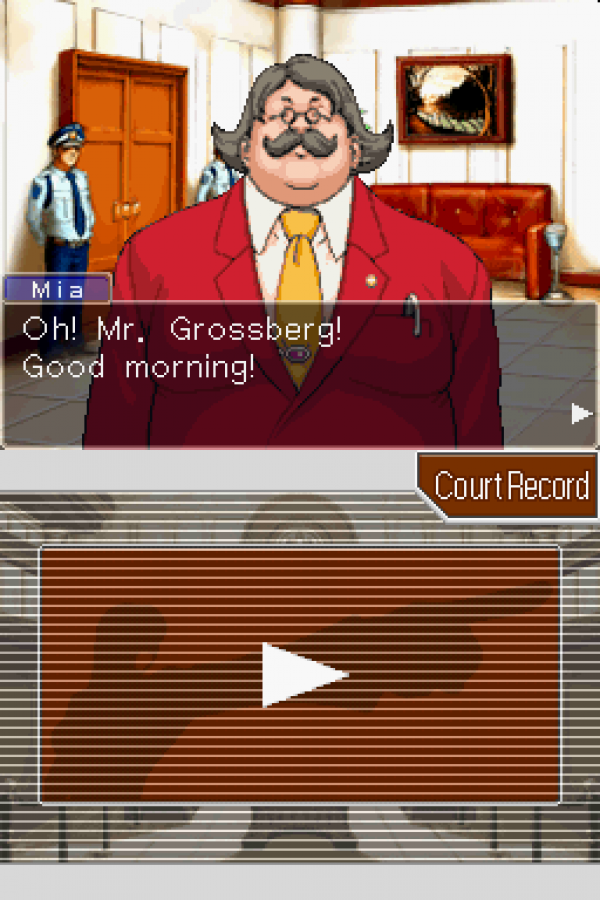 Phoenix Wright: Ace Attorney – Trials and Tribulations gameplay for Nintendo DS (DS) courtroom visual novel adventure video game