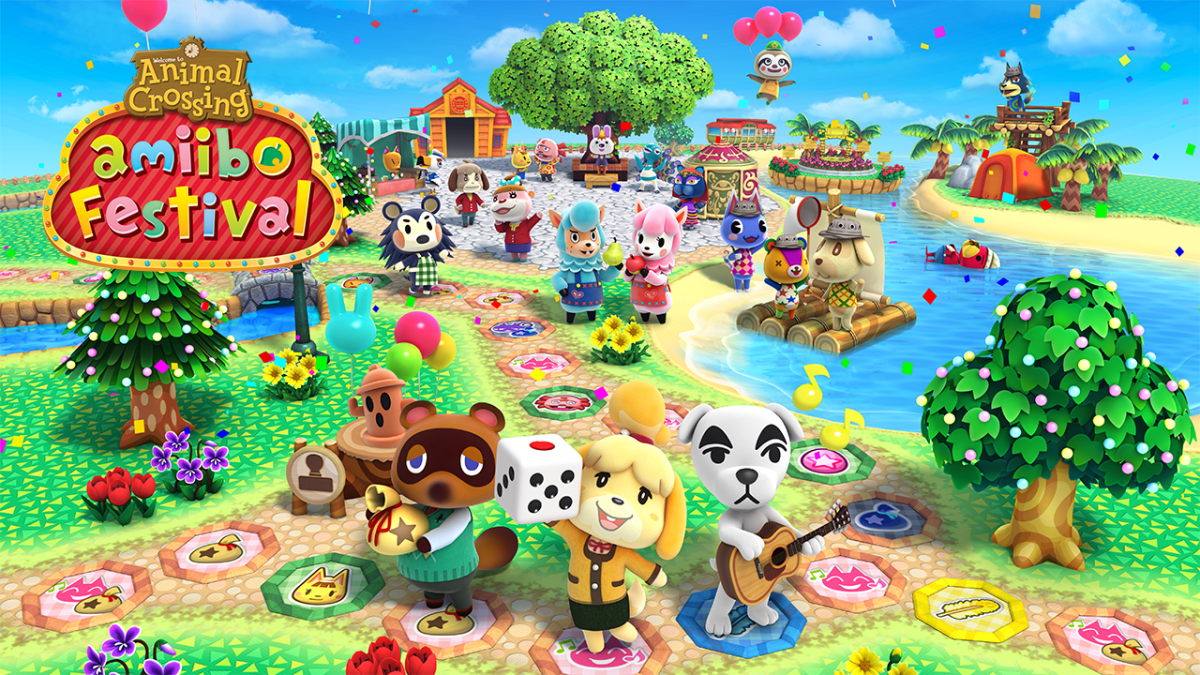 Animal Crossing Amiibo Festival wallpaper art for Nintendo Wii U (WiiU) video game 