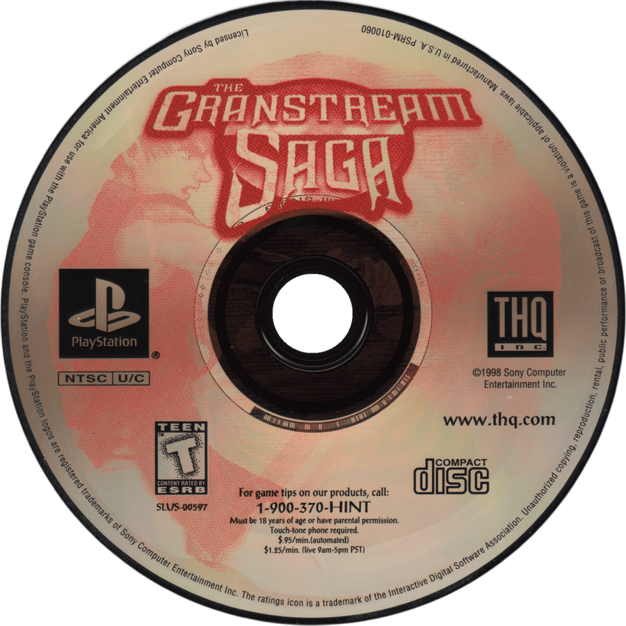 The Granstream Saga PS1 PlayStation 1 action RPG fantasy adventure game real time combat story driven gameplay retro video game disc