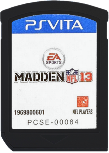 Madden NFL 13 PlayStation Vita PS Vita for retro video game enthusiasts featuring football simulation gameplay authentic NFL teams strategic play calling realistic sports action season modes portable handheld competition and collectible gaming appeal cartridge