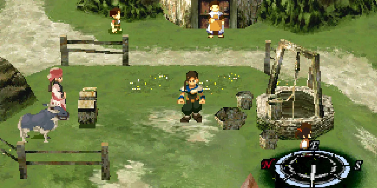Xenogears for PlayStation 1 Japanese role playing game featuring turn based combat mech battles epic story anime inspired visuals and exploration gameplay