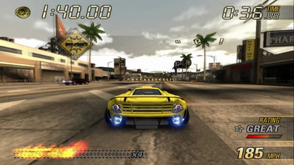 Burnout Revenge Greatest Hits for PlayStation 2 with high-speed racing and vehicular crash action gameplay