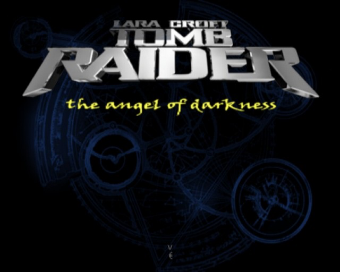 Tomb Raider: The Angel of Darkness – PlayStation 2 (PS2) video game title screen, action-adventure.