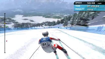 Bode Miller Alpine Skiing for PlayStation 2 with downhill racing and winter sports theme gameplay