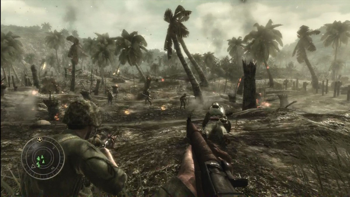 Call of Duty: World at War for Nintendo DS with World War II themed action focus gameplay