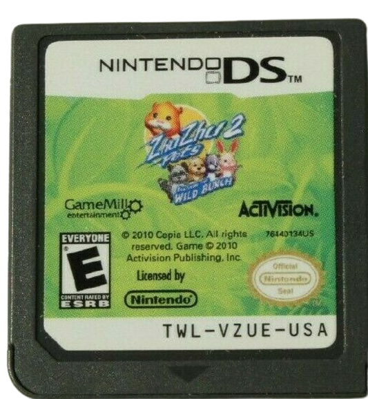 Zhu Zhu Pets 2: Featuring The Wild Bunch cartridge for Nintendo DS (DS) virtual pet simulation video game
