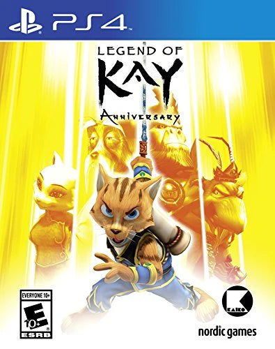 Legend of Kay Anniversary cover art for PlayStation 4 (PS4) video game