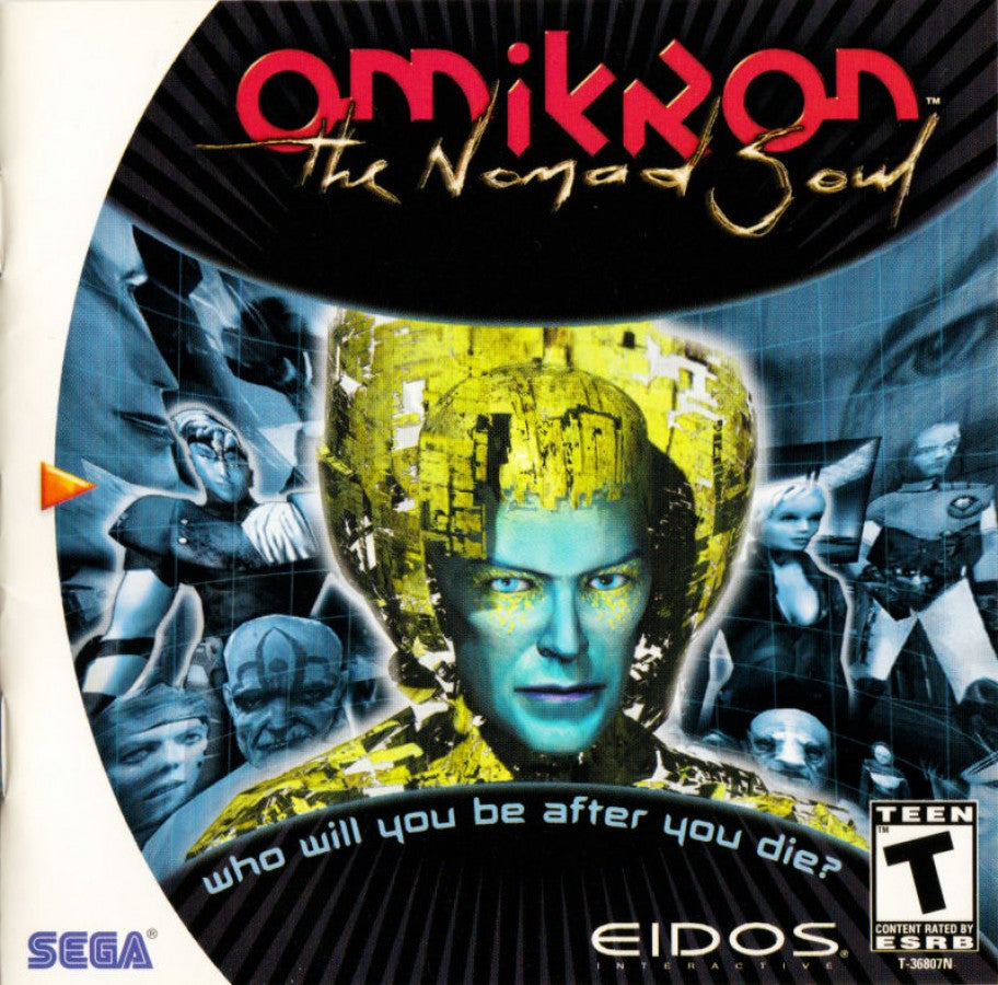 Omikron The Nomad Soul Sega Dreamcast retro video game action adventure cover art