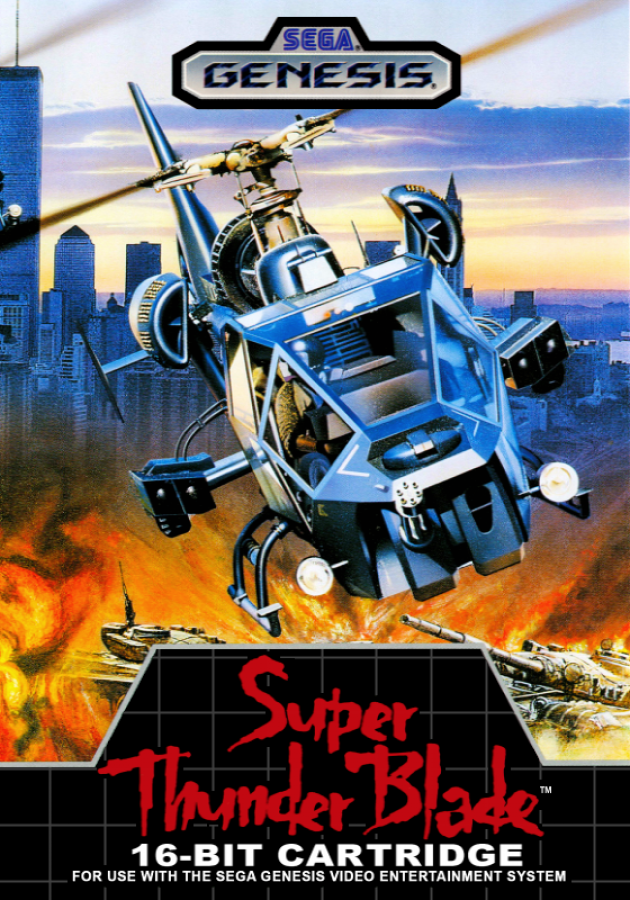 Super Thunder Blade cover art for Sega Genesis (GEN) video game