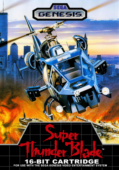 Super Thunder Blade cover art for Sega Genesis (GEN) video game