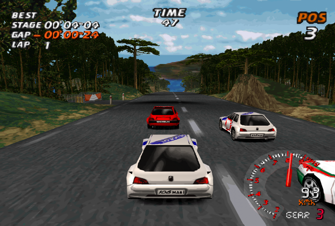 Need for Speed V-Rally for PlayStation 1 racing video game featuring rally style tracks licensed cars arcade handling time trials and classic Need for Speed off road racing experience gameplay