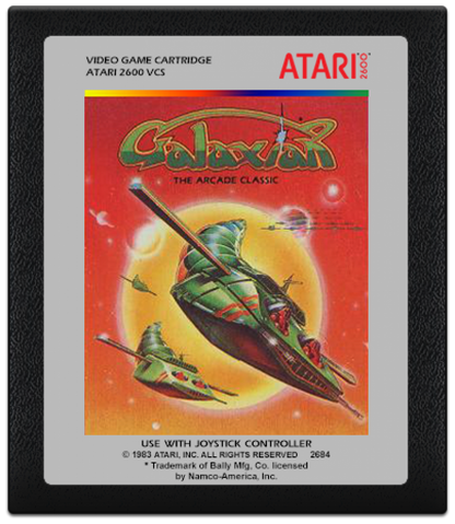Galaxian cartridge for Atari 2600 (2600) video game