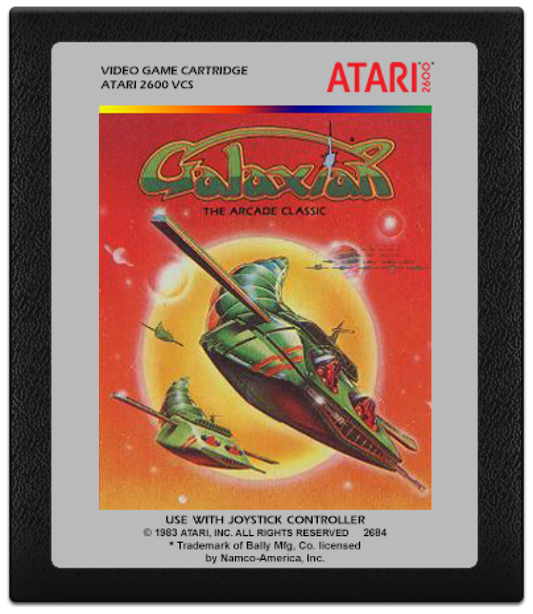 Galaxian cartridge for Atari 2600 (2600) video game