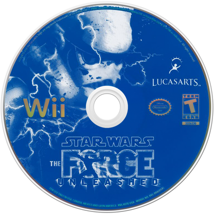 Star Wars: The Force Unleashed disc art for Nintendo Wii (Wii) video game
