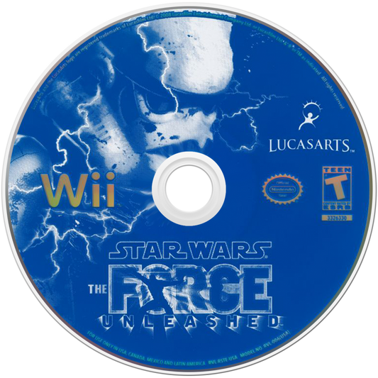 Star Wars: The Force Unleashed disc art for Nintendo Wii (Wii) video game