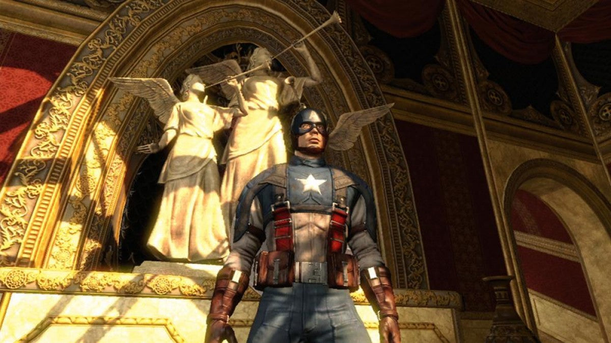Captain America Super Soldier PS3 featuring superhero action gameplay with Captain America in World War II setting gameplay