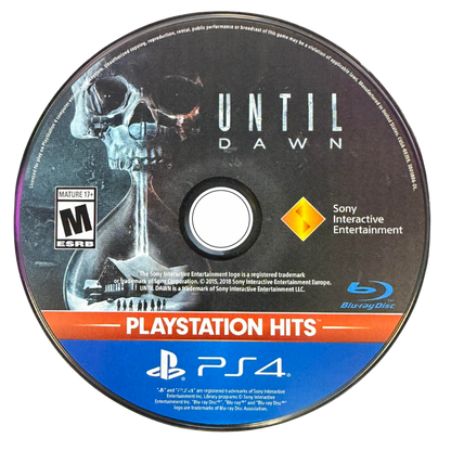 Until Dawn PlayStation Hits PS4 Sony PlayStation 4 interactive horror survival game cinematic story branching choices butterfly effect decision based gameplay teen slasher horror Supermassive Games narrative adventure multiple endings PlayStation 4 software video game title disc