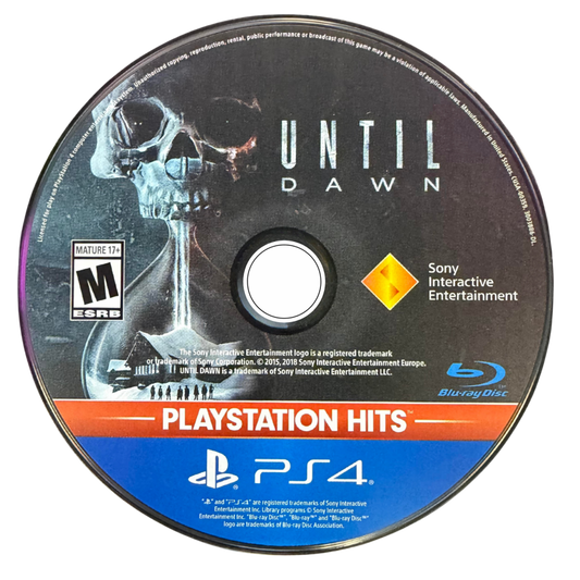 Until Dawn PlayStation Hits PS4 Sony PlayStation 4 interactive horror survival game cinematic story branching choices butterfly effect decision based gameplay teen slasher horror Supermassive Games narrative adventure multiple endings PlayStation 4 software video game title disc