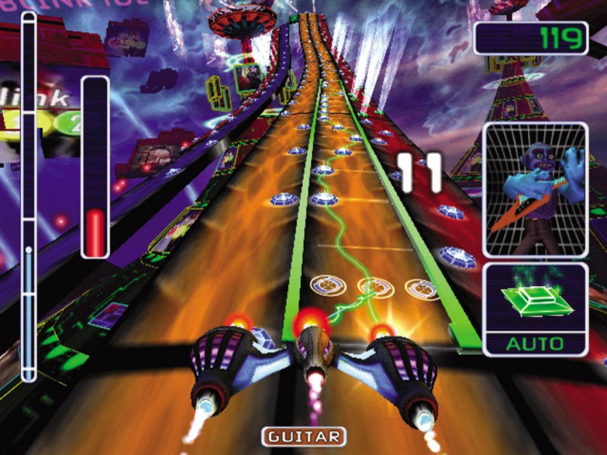 Amplitude PS2 music rhythm video game gameplay