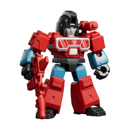 Blokees Transformers Defender Version 06 blind box collectible mini action figure snap fit robot toy Decepticon Autobot character detailed poseable display piece for fans