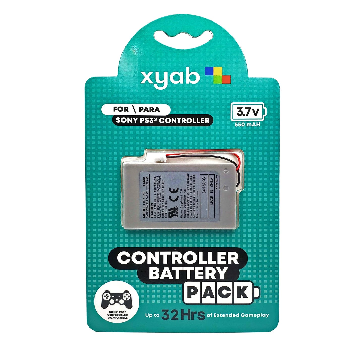 XYAB brand replacement battery for PlayStation 3 DualShock controllers providing extended playtime and reliable power