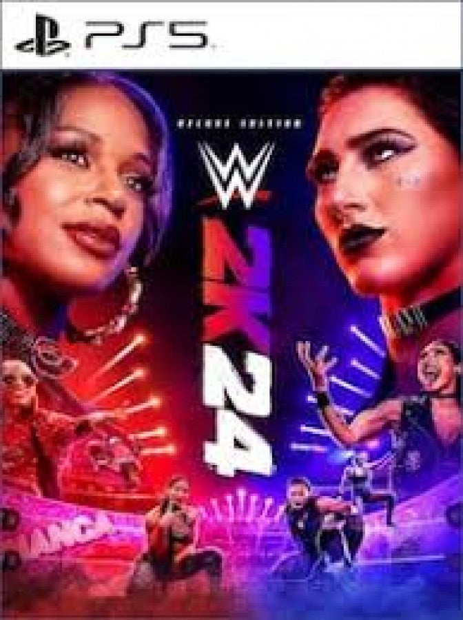 WWE 2K24 Deluxe Edition cover art for PlayStation 5 video game