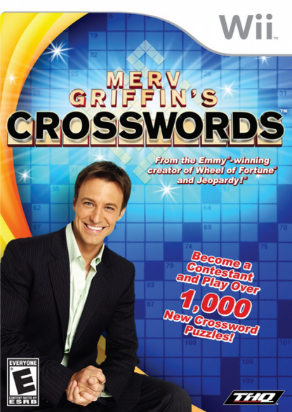 Merv Griffin's Crosswords cover art for Nintendo Wii (Wii) video game