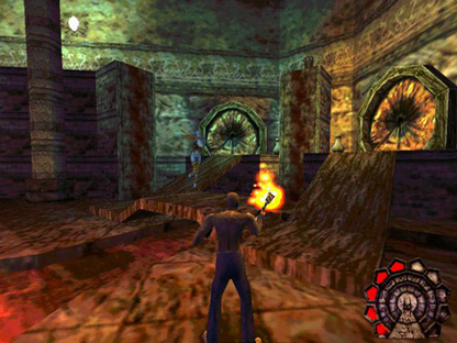 Shadow Man PlayStation 1 PS1 for action adventure retro video game fans featuring supernatural horror exploration dark fantasy combat voodoo mythology puzzle solving atmospheric environments undead enemies collectible gaming appeal gameplay