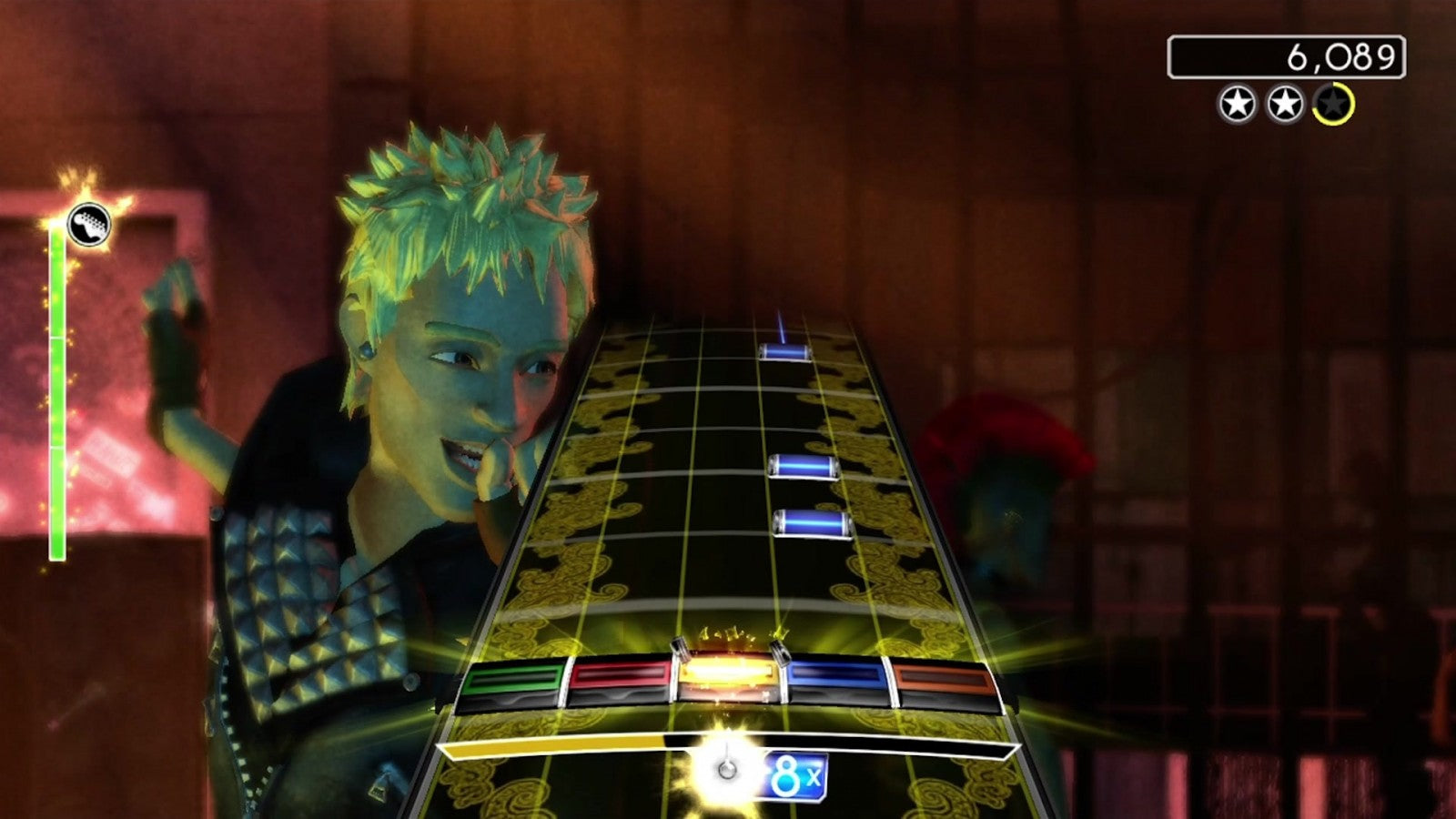 Rock Band gameplay for Xbox 360 (X360) music rhythm video game