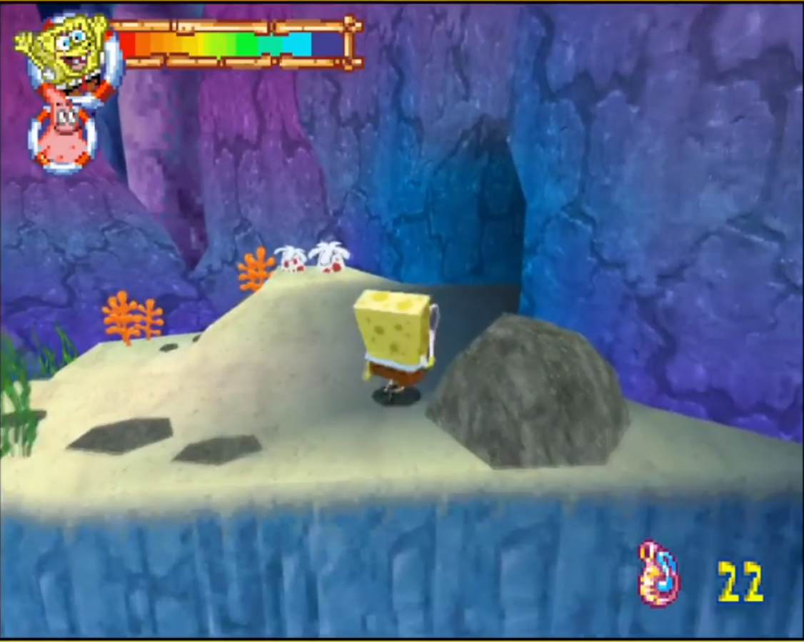 SpongeBob Atlantis SquarePantis Nintendo DS video game, action adventure, cartoon-based gameplay, Nickelodeon title, handheld console release gameplay