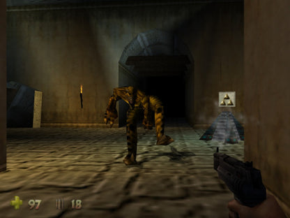 Turok 2 Seeds of Evil Gray Cart Missing Manual Nintendo 64 N64 video game featuring first person shooter gameplay Turok dinosaur hunting action weapon combat prehistoric environments enemy battles challenging missions boss fights and classic 64 bit Nintendo gameplay retro video game collection collectible gaming appeal gameplay