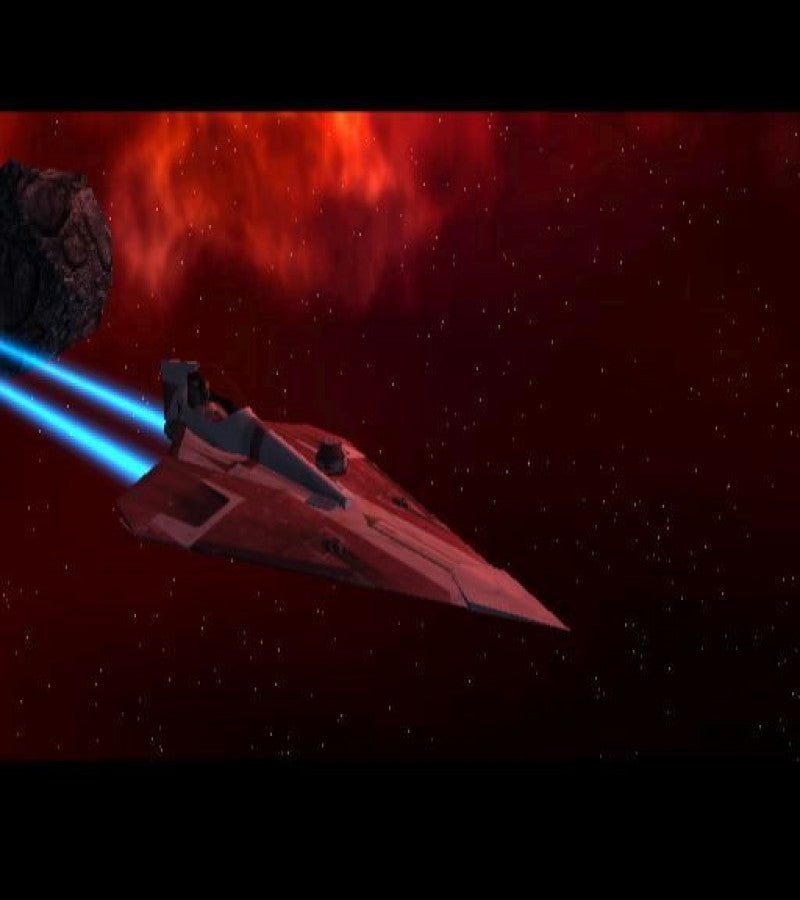 Star Wars: Jedi Starfighter – PlayStation 2 (PS2) video game gameplay, space combat action.