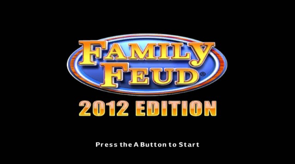 Family Feud 2012 title screen art for Nintendo Wii (Wii) video game