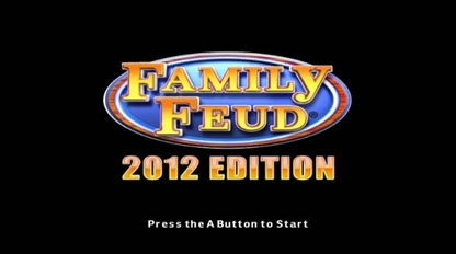 Family Feud 2012 title screen art for Nintendo Wii (Wii) video game