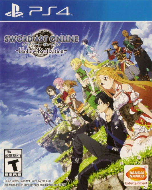 Sword Art Online: Hollow Realization cover art for PlayStation 4 (PS4) video game