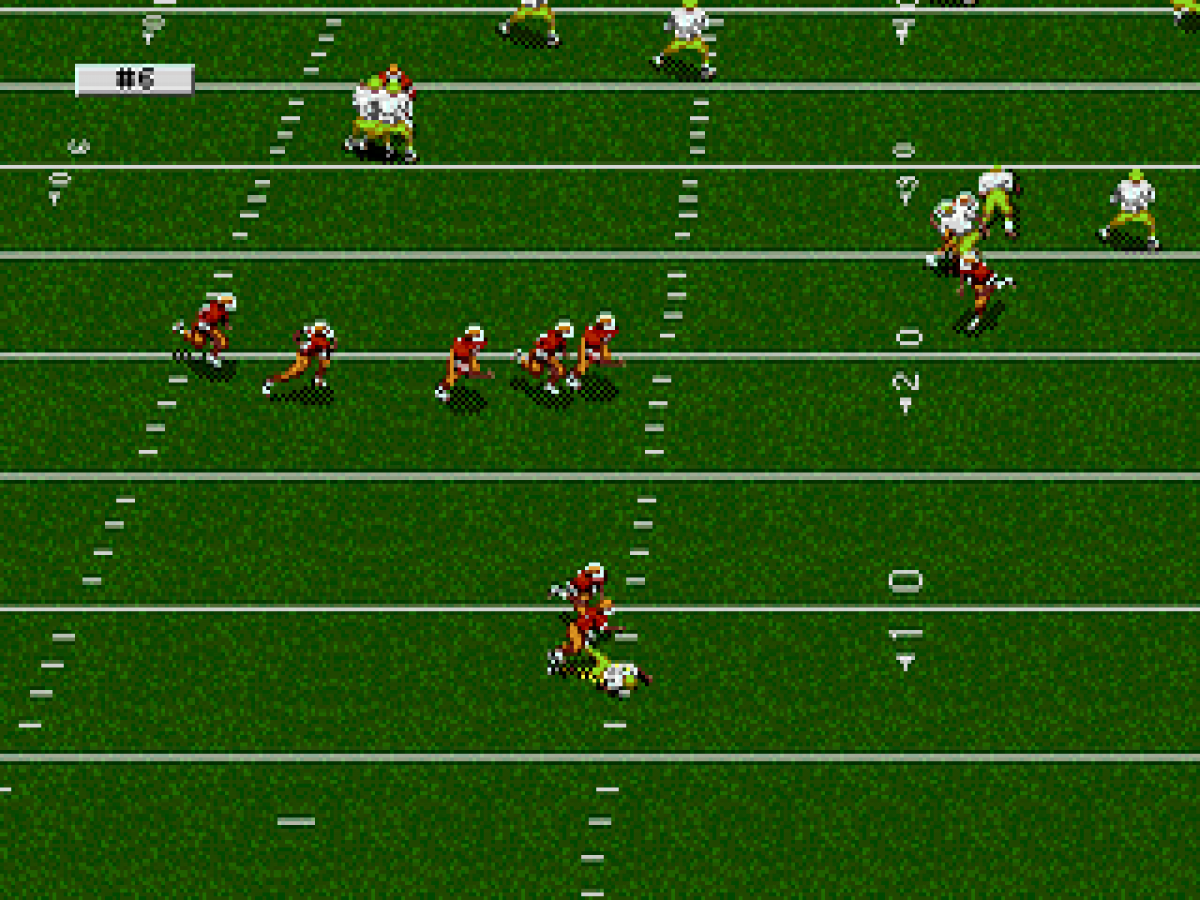 College Football's National Championship gameplay for Sega Genesis (GEN) video game