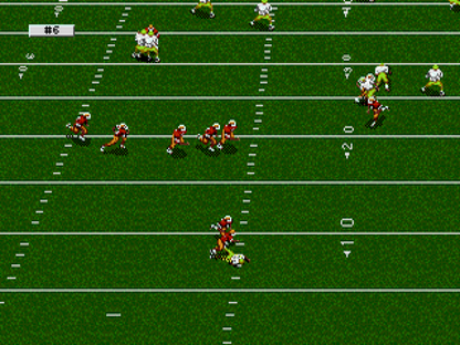 College Football's National Championship gameplay for Sega Genesis (GEN) video game
