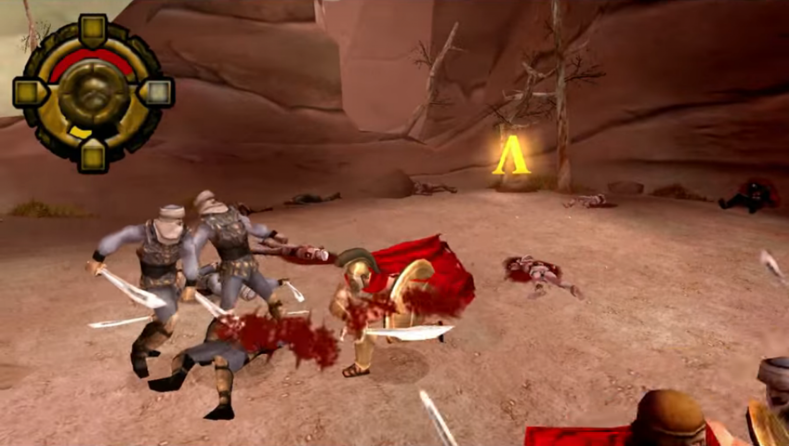300 March to Glory Greatest Hits PlayStation Portable inspired design featuring ancient Spartan warrior action aesthetic epic battlefield combat mythic Greek warfare cinematic hack and slash gameplay heroic last stand atmosphere handheld gaming presentation gameplay 