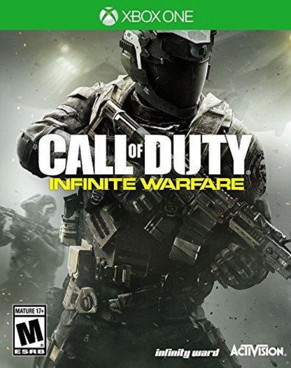 Call of Duty: Infinite Warfare – Xbox One (XONE) cover art for sci-fi first-person shooter game with space combat and Zombies mode