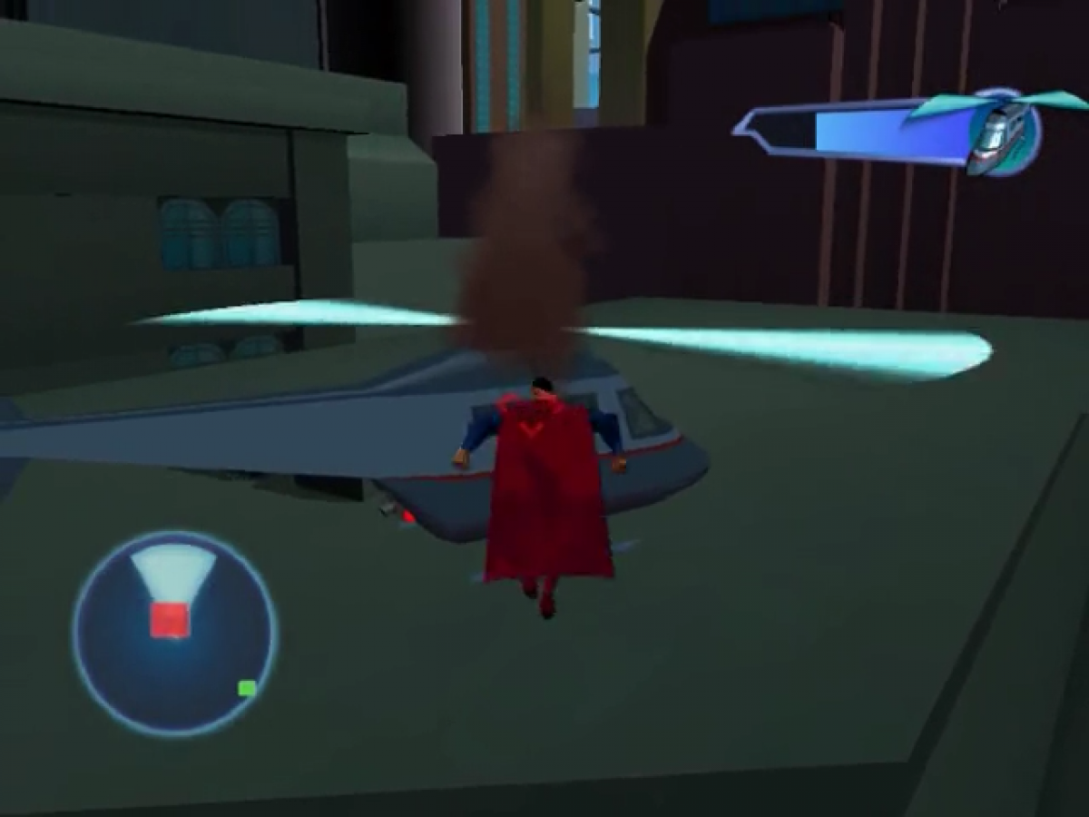 Superman: Shadow of Apokolips gameplay for GameCube game featuring cel-shaded action adventure gameplay inspired by the animated series