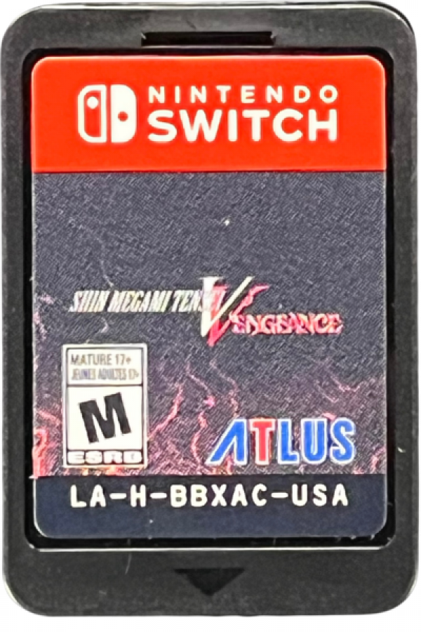 Shin Megami Tensei V Vengeance Steelbook Edition Nintendo Switch inspired design featuring dark fantasy JRPG aesthetic demon summoning exploration post apocalyptic Tokyo atmospheric storytelling turn based strategic combat moral choices and collectible steelbook cartridge