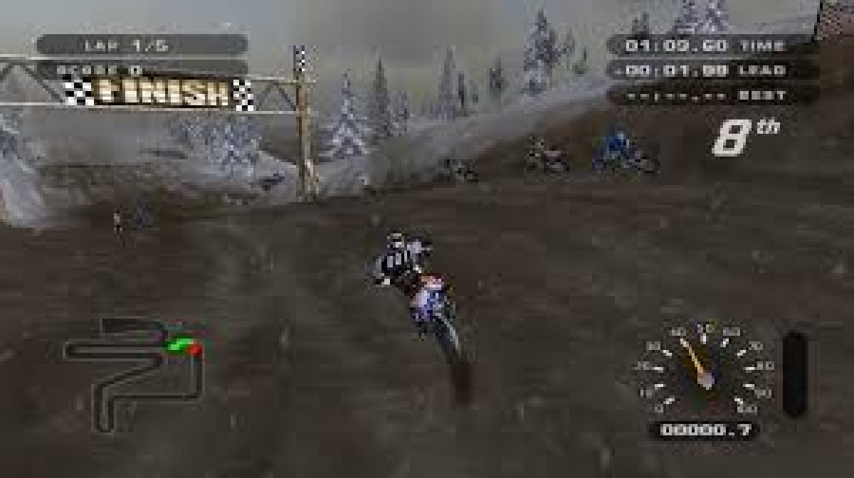 MX Unleashed Xbox off-road motocross racing video game Rainbow Studios THQ massive open environments freestyle tricks career mode nationals supercross events vehicle roster includes bikes ATVs monster trucks buggies golf carts stunt challenges track editor progressive difficulty realistic terrain physics dirt bike customization competitive AI multiple racing disciplines gameplay screenshot