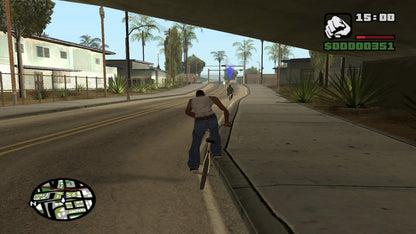 Grand Theft Auto San Andreas Greatest Hits PlayStation 3 PS3 for open world action adventure video game fans featuring Carl Johnson crime filled missions Los Santos exploration driving gameplay vehicle customization weapons side activities character progression and immersive Rockstar Games storytelling collectible gaming appeal gameplay