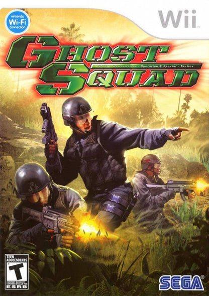 Ghost Squad – Nintendo Wii (Wii) light gun shooter cover art for video game