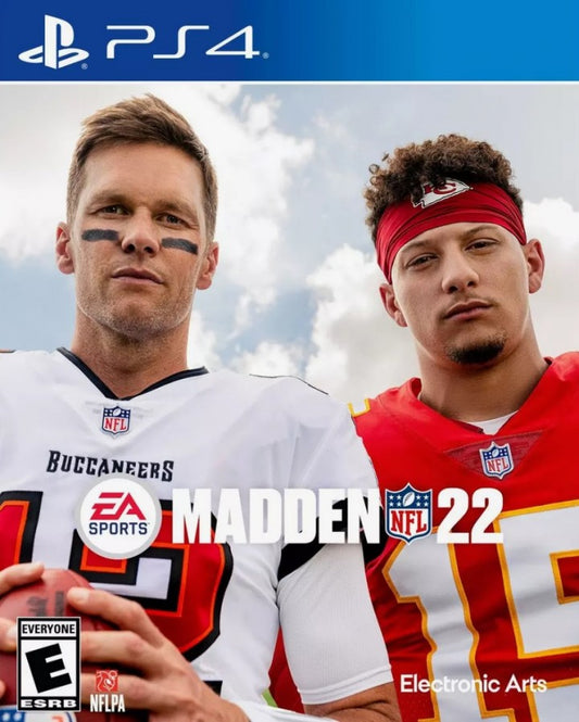 Madden NFL 22 – PlayStation 4 (PS4) video game cover art, American football sports game