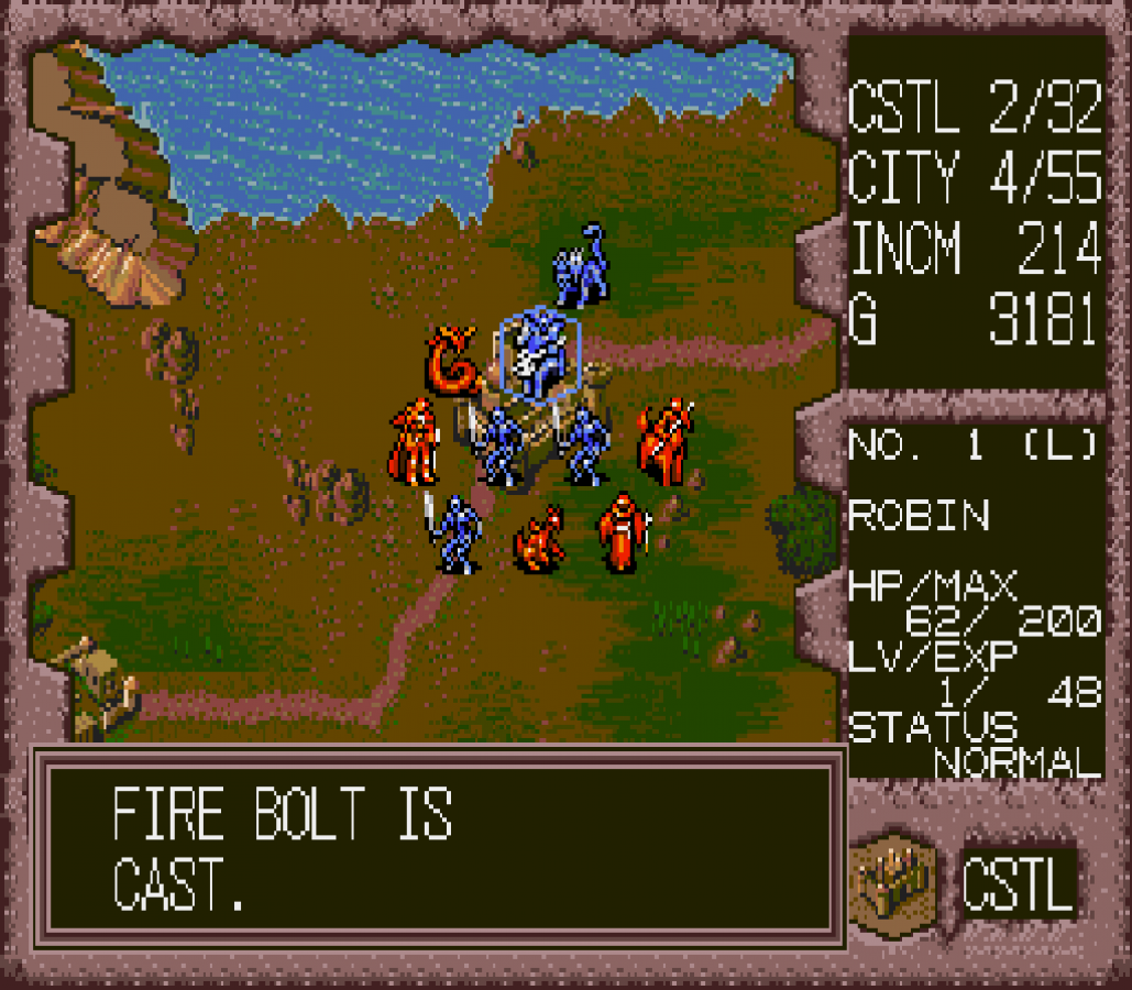 Dark Wizard Sega CD strategy RPG tactical combat fantasy kingdom warfare turn based battles multiple campaigns character classes magic spells grid based strategy Sega CD exclusive Working Designs localization retro gaming Sega CD software video game title gameplay