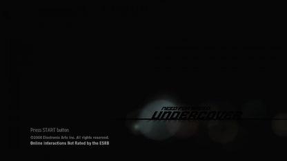 Need for Speed Undercover – Xbox 360 (X360) Title screen for an Xbox 360 video game
