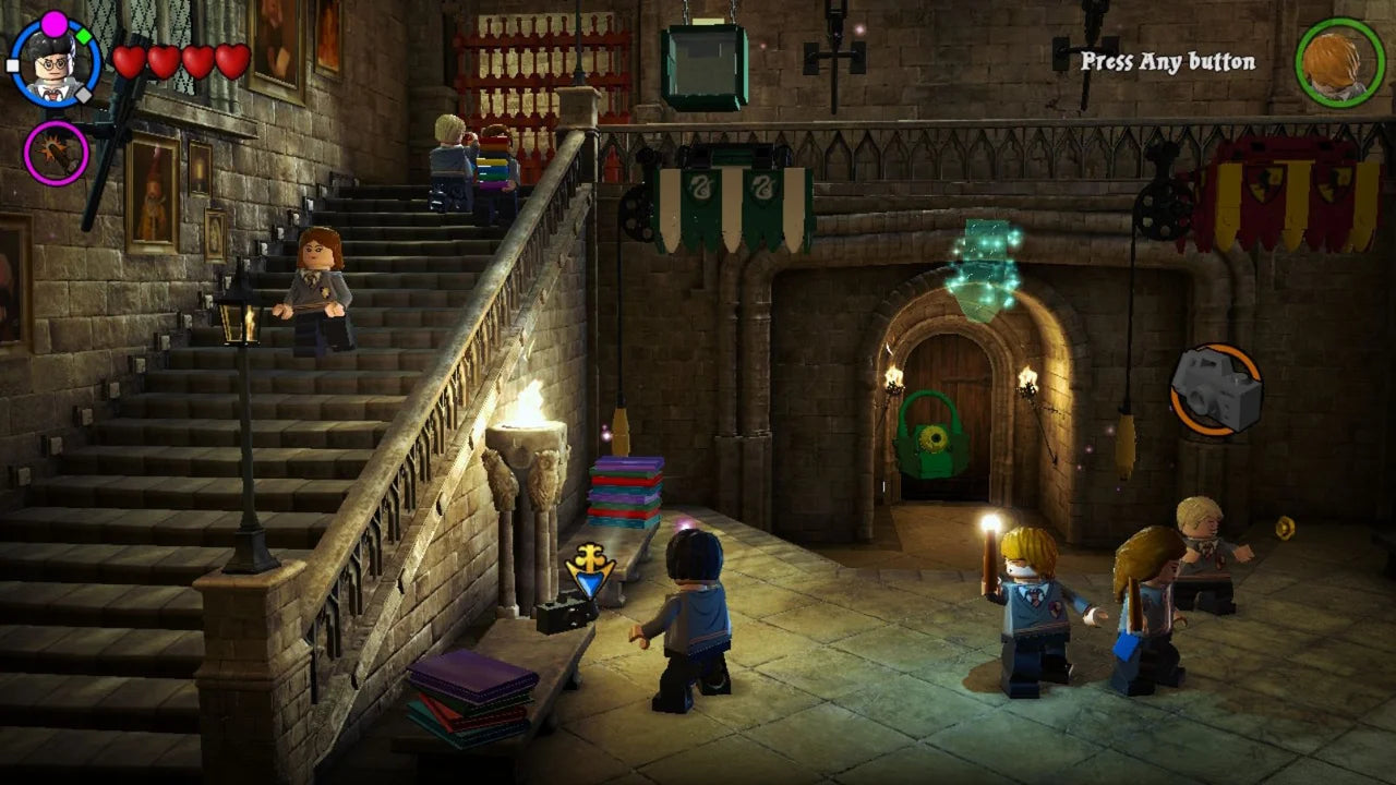 LEGO Harry Potter Years 5-7 Nintendo DS family-friendly adventure game with spellcasting puzzle solving and levels based on the later films gameplay
